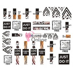 Stickere cu Apa pentru unghii cod BN1580 Imprimeu Animal